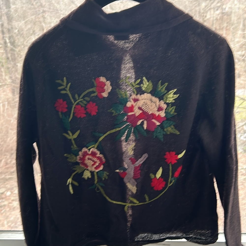 Nicole Fahri floral embroidered cardigan